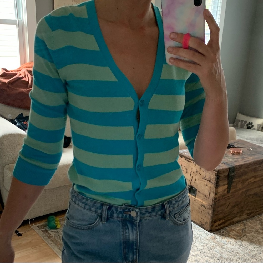 Striped cardigan- small- Neiman Marcus